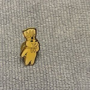 Rare Vintage Pilsbury Doughboy Gold and Cream Pin